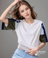 Blocking Puff Sleeve Top